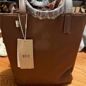 BEIS Commuter Tote Chocolate Brown